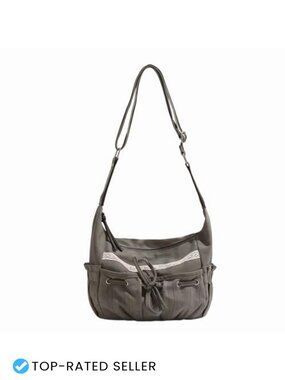Women's Crossbody Purse Canvas Bow Y2K Messenger Shoulder Bags Grunge Aesthetic